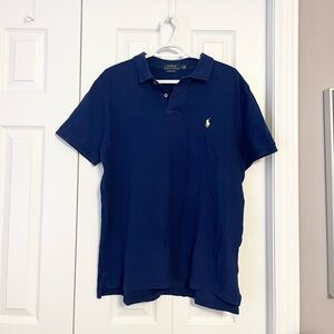 Ralph Lauren Polo Shirt in Navy with Yellow Pony
